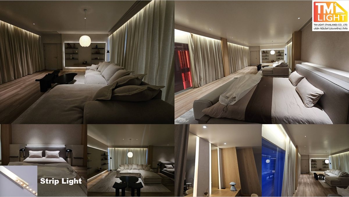 งานออกแบบไฟห้องภาพยนตร์ส่วนตัวในบ้าน